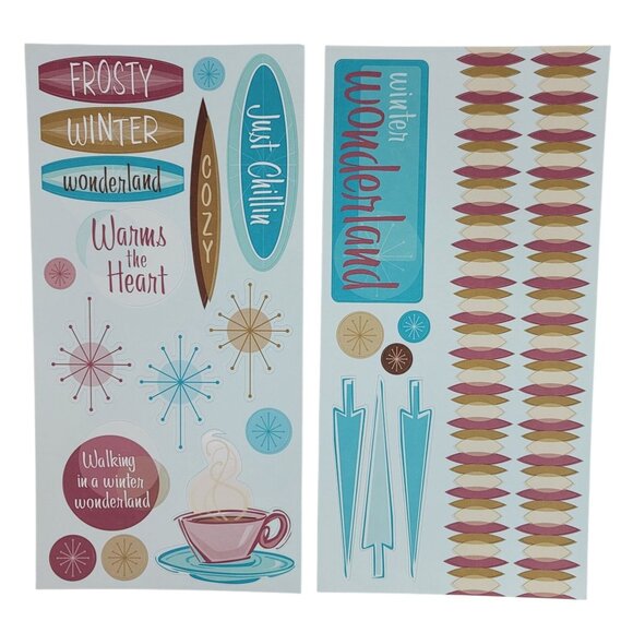 Close to My Heart My Stickease X7069C Just Chillin' Winter Numbers Letters NEW - Picture 6 of 7